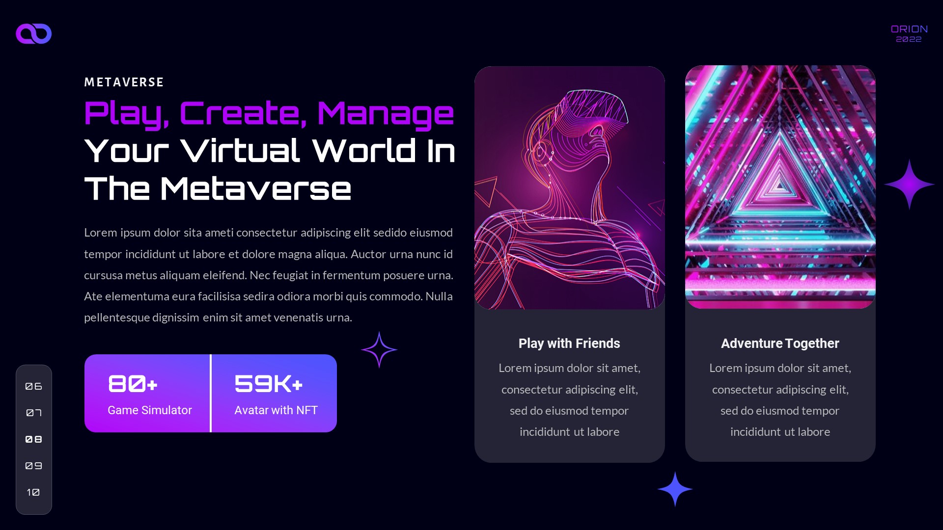 Orion - Metaverse & Virtual Reality PowerPoint Template, Presentation ...